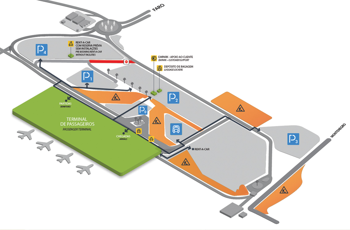 Faro Airport Map