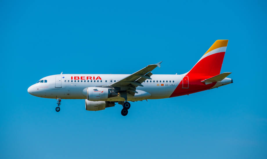 Iberia plane in flight