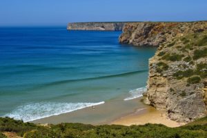 Beach scene in the Algarve