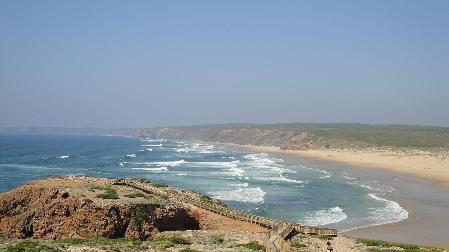 Praia da Bordeira beach in the Algarve